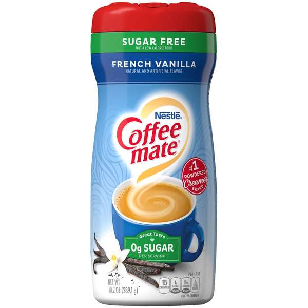 Coffee Mate Sugar Free French Vanilla Powder Creamer 10.2 oz., PK6 00050000387717